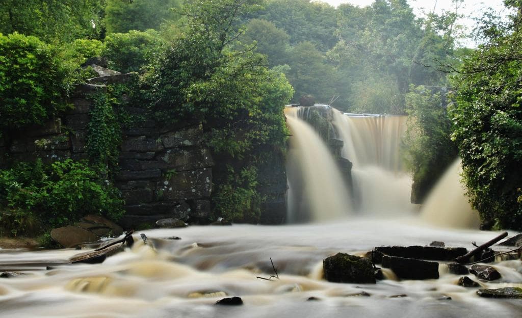 Penllergare Valley Woods Waterfall - image Carey Beor