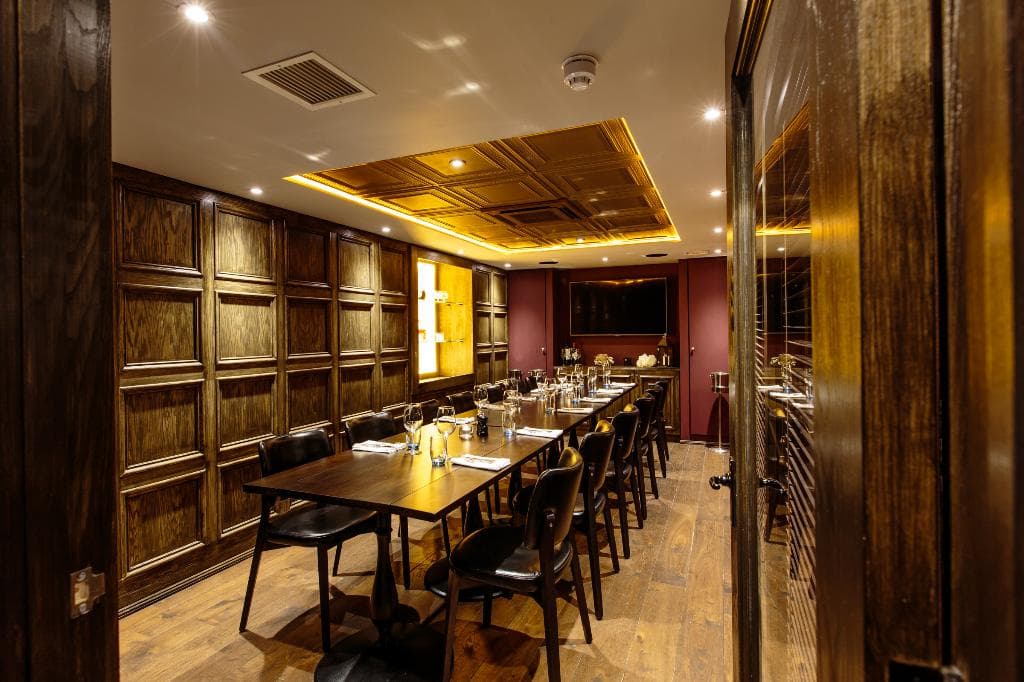 Our private dining room, The Boardroom