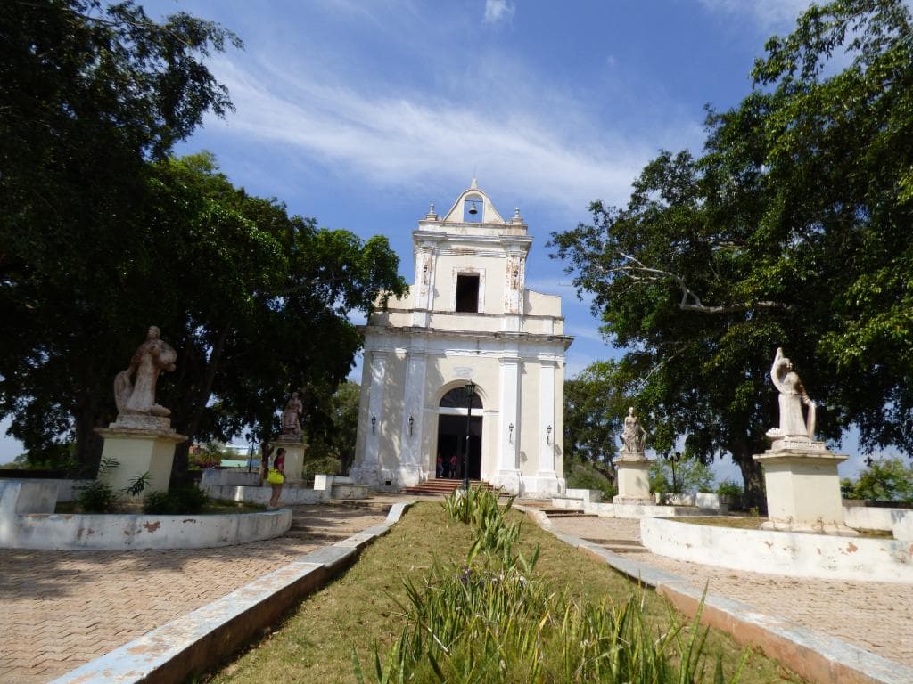 the front of the church