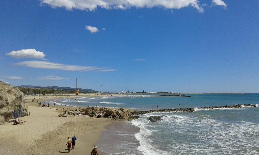 Playa Miramar, Vilanova i la Geltru, Barcelona
