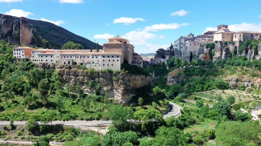Historic Walled Town of Cuenca behind the Parador