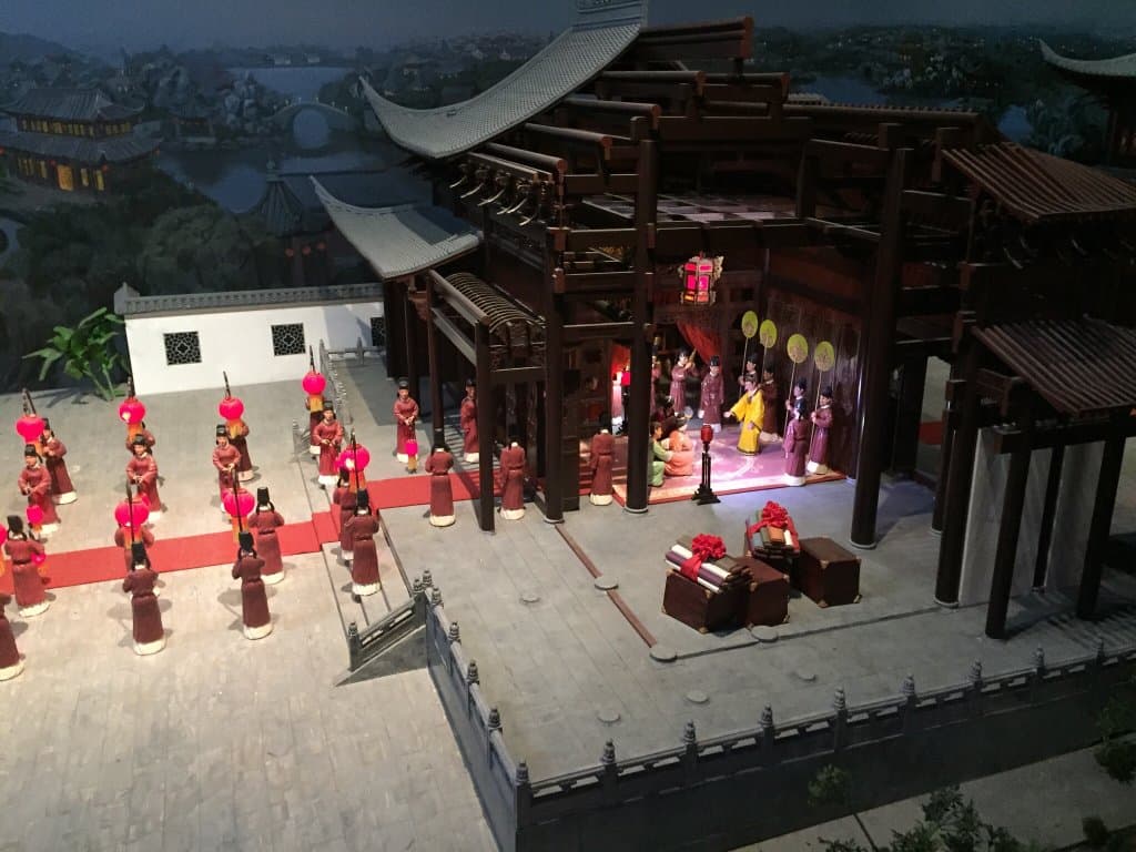 La reconstitution des scènes du roman " le rêve du pavillon rouge"