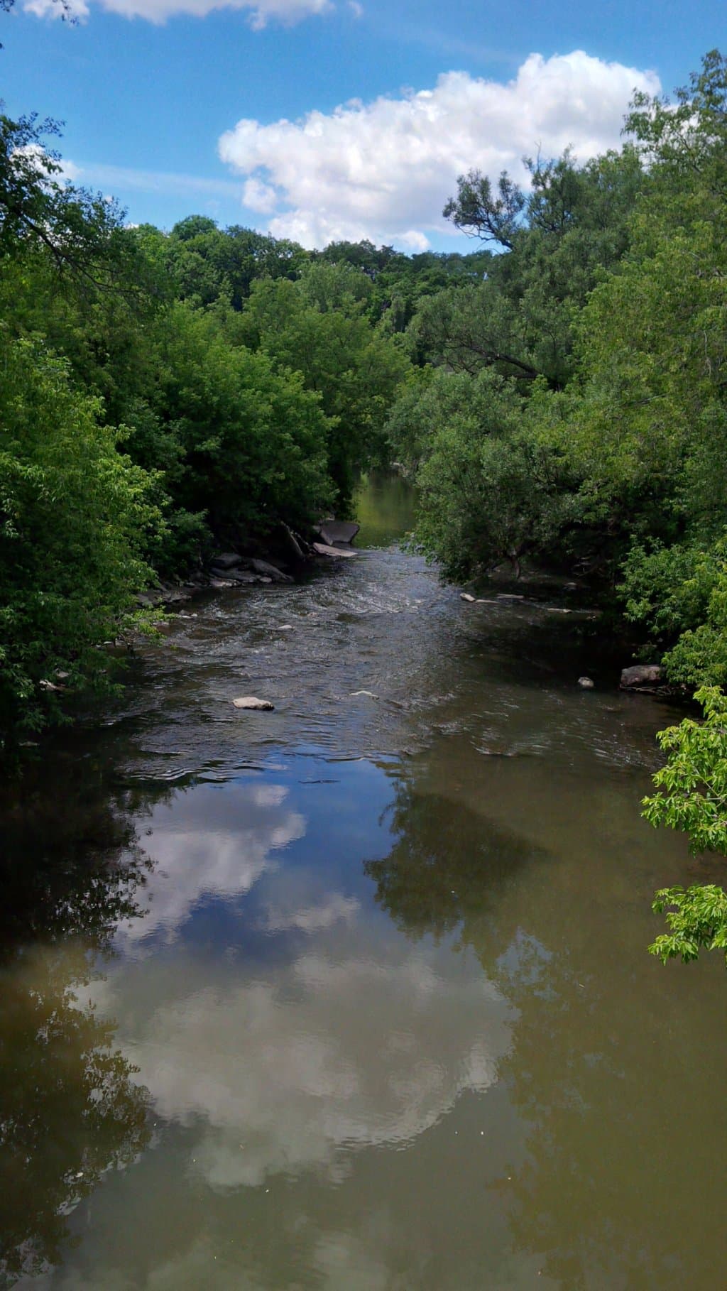 View from the bridge across the Don