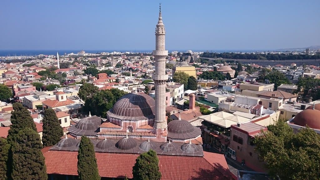 The view towards the mosque