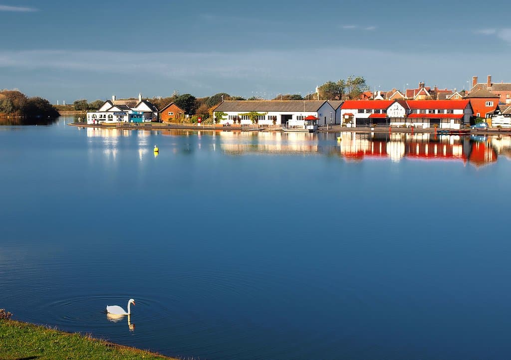 nice sunny day at fairhaven lake