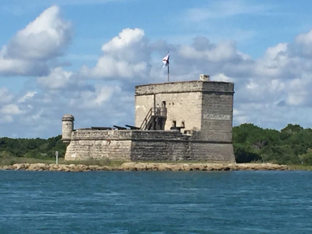 Fort Matanzas - view of the fort from the ferry