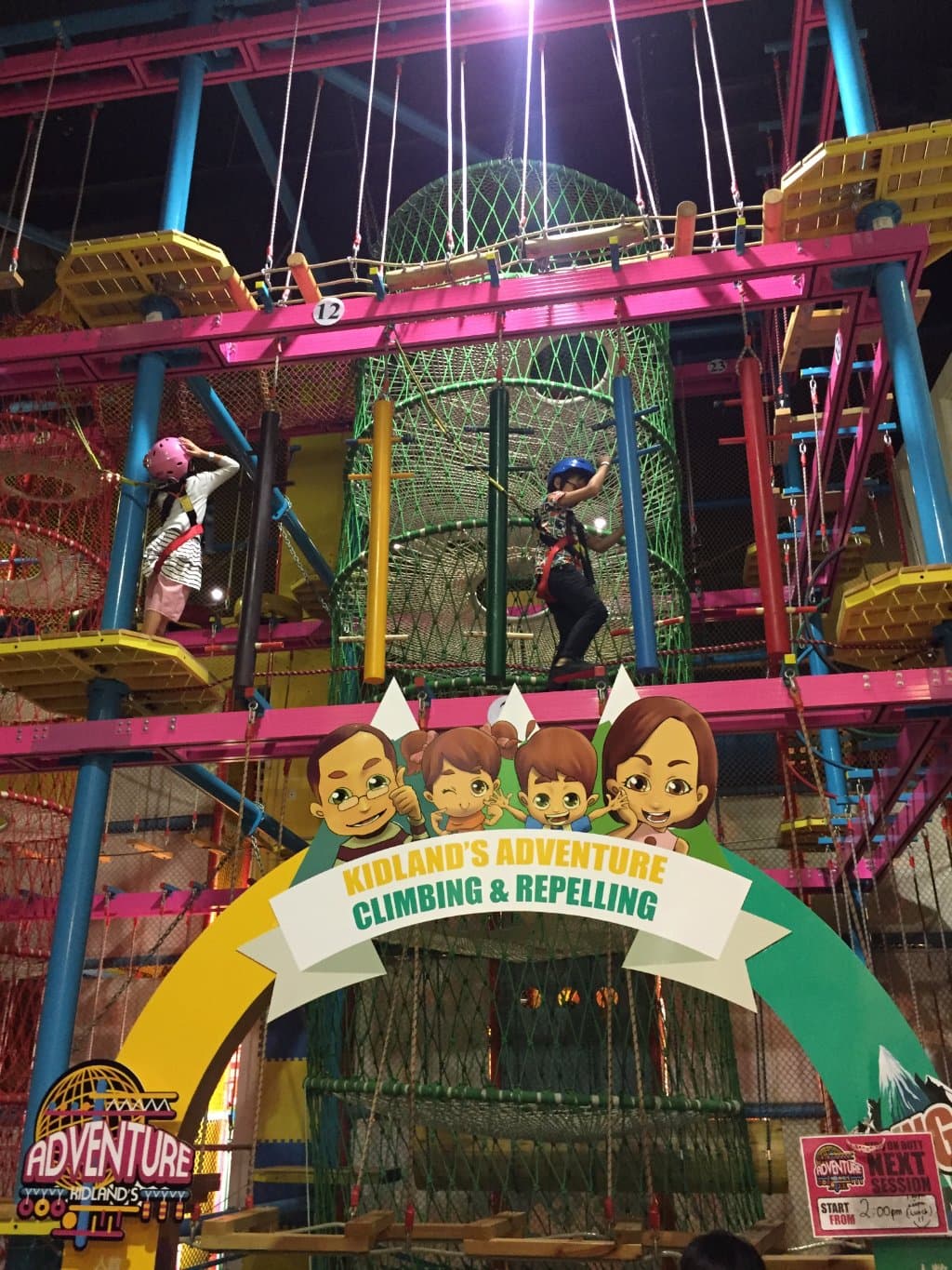 The Kidland's Adventure obstacle course