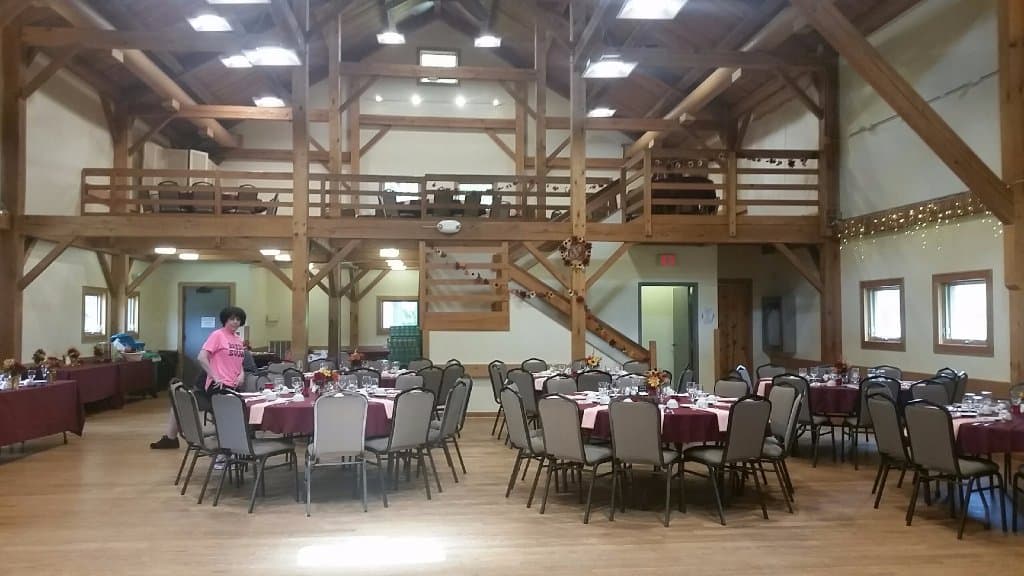 The beautiful barn which held the reception
