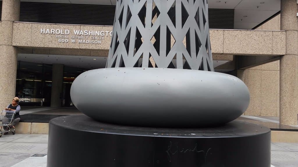 Base of Column, Standing on knob.