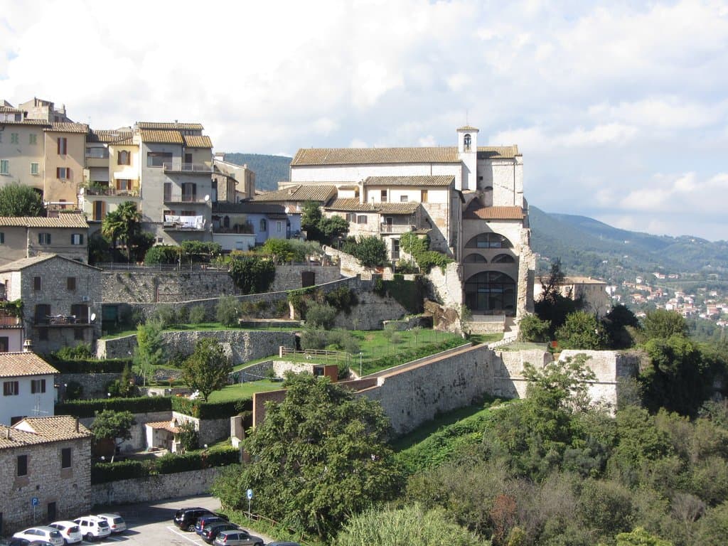 view from the road entering into the town.