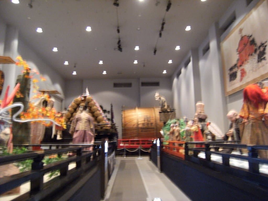 山車数基が展示されている