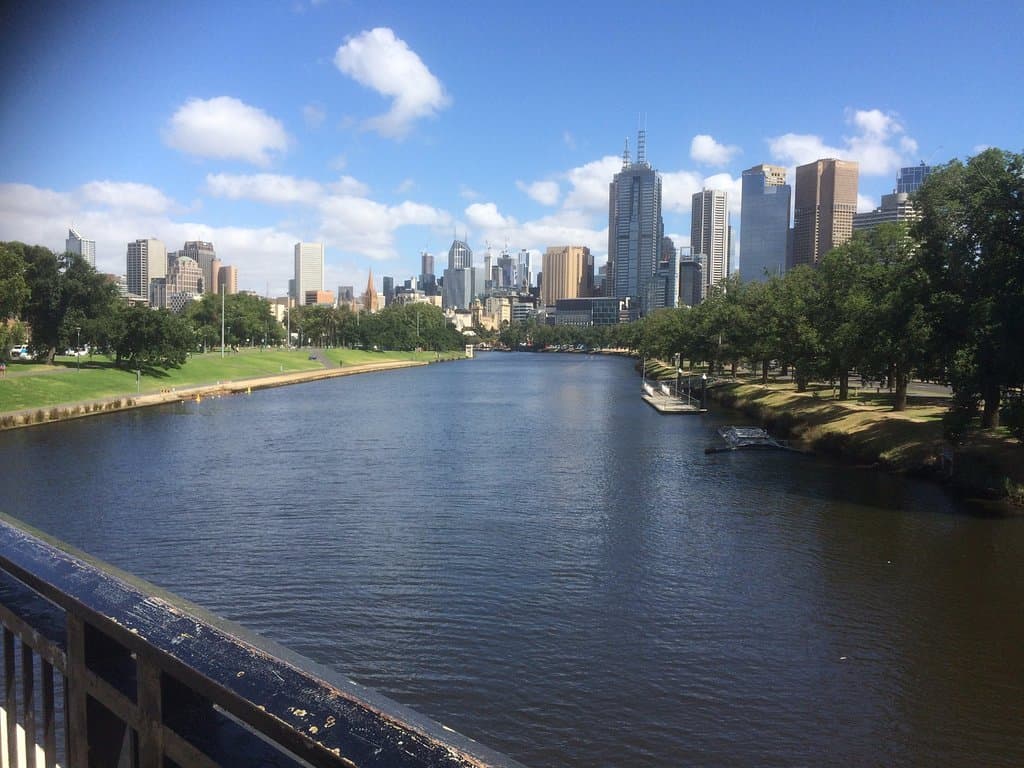 Alexandra gardens To The Left Of The Yarra River