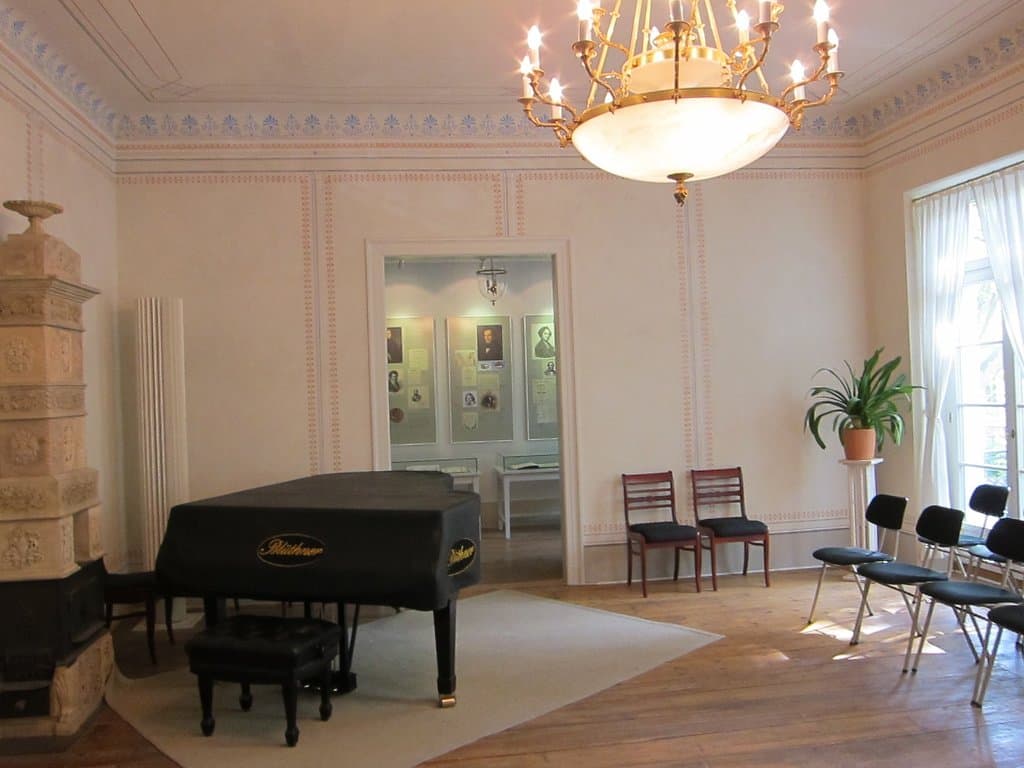 Recital hall inside Schumann House