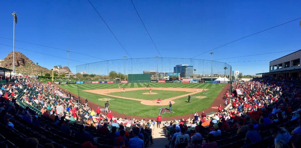 view from behind home plate