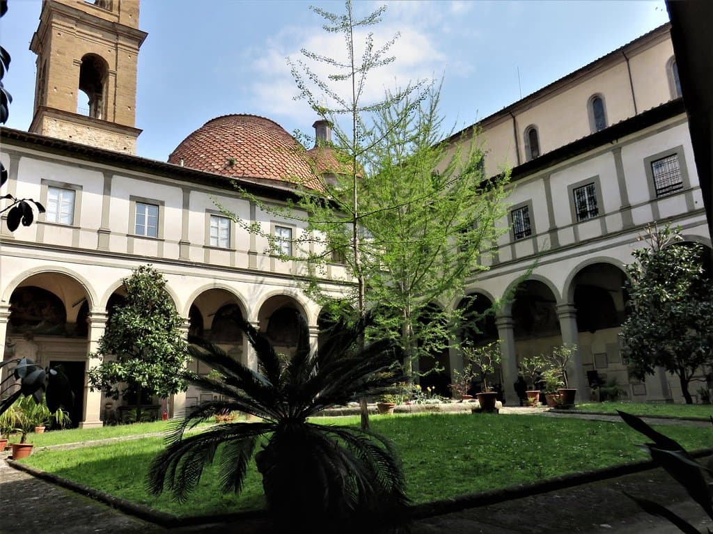 Firenze Basilica S Spirito, Chiostro, part.