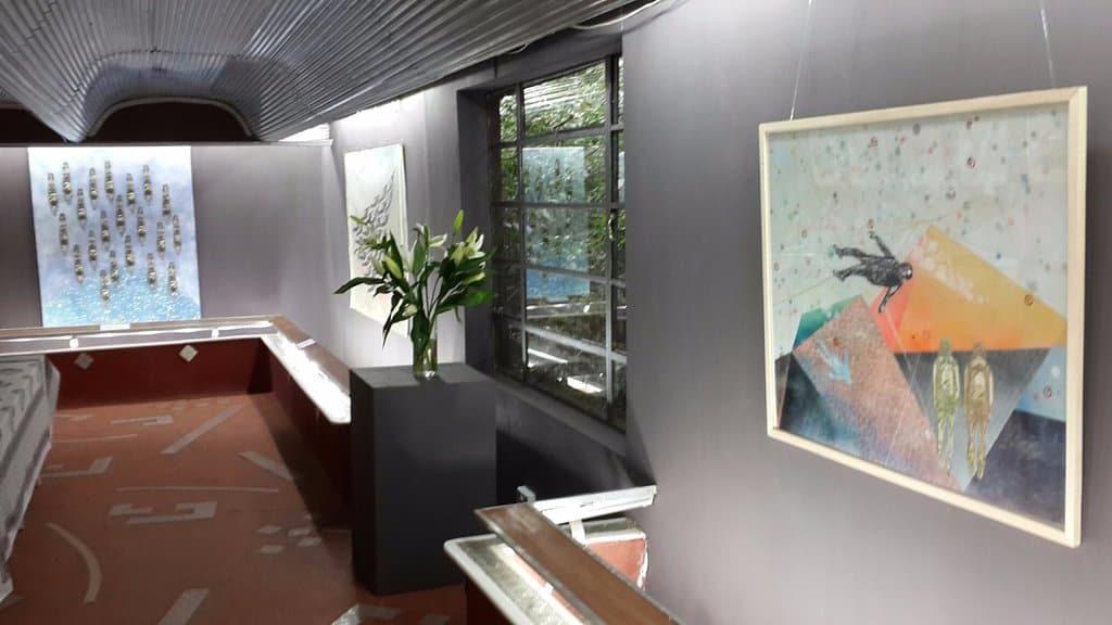 Peterson Kamwathi's solo show at One Off in 2016.
