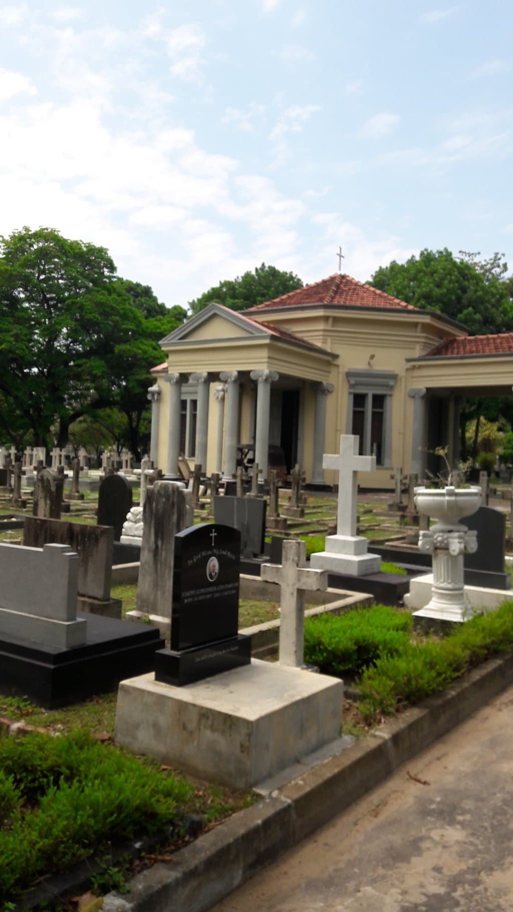 Christian section/ Church for last rights/ service