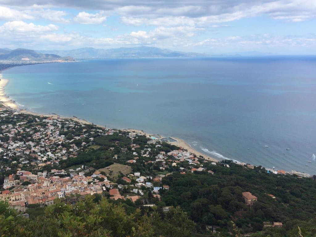 Dall alto il golfo di Gaeta