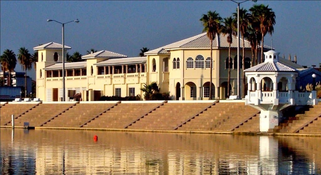 We enjoy spectacular sunsets on the Marina