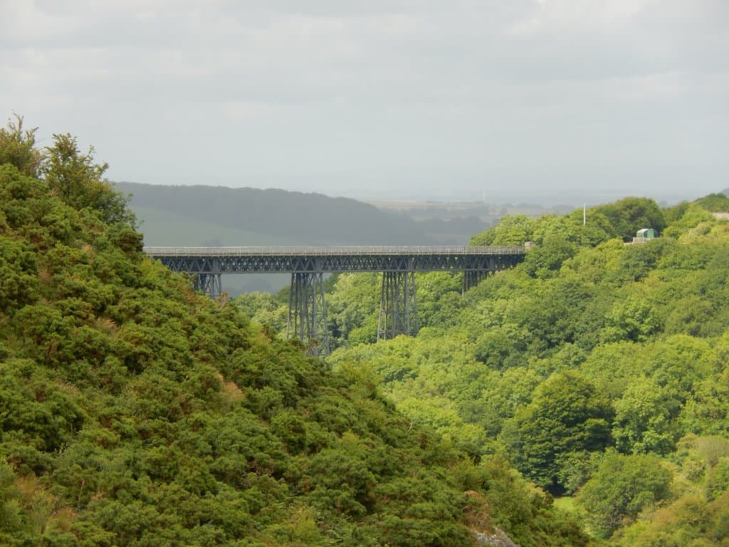 Meldon viaduct from Meldon Dam