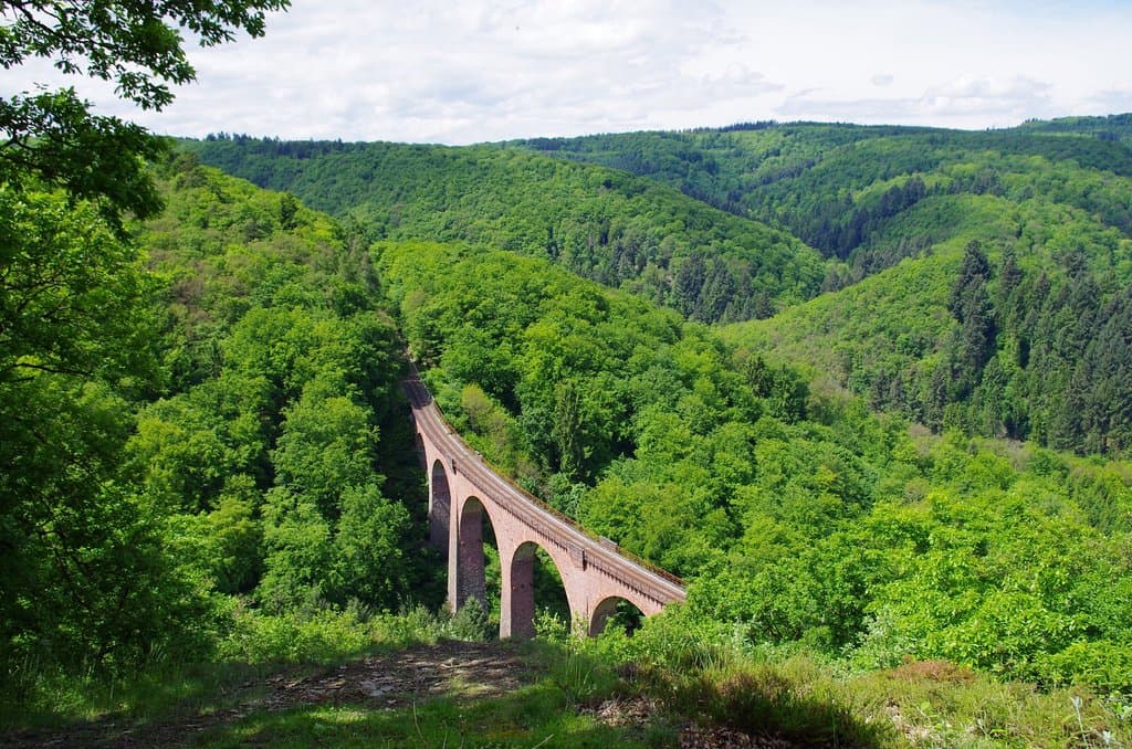 Hubertus-Viadukt, вид сверху