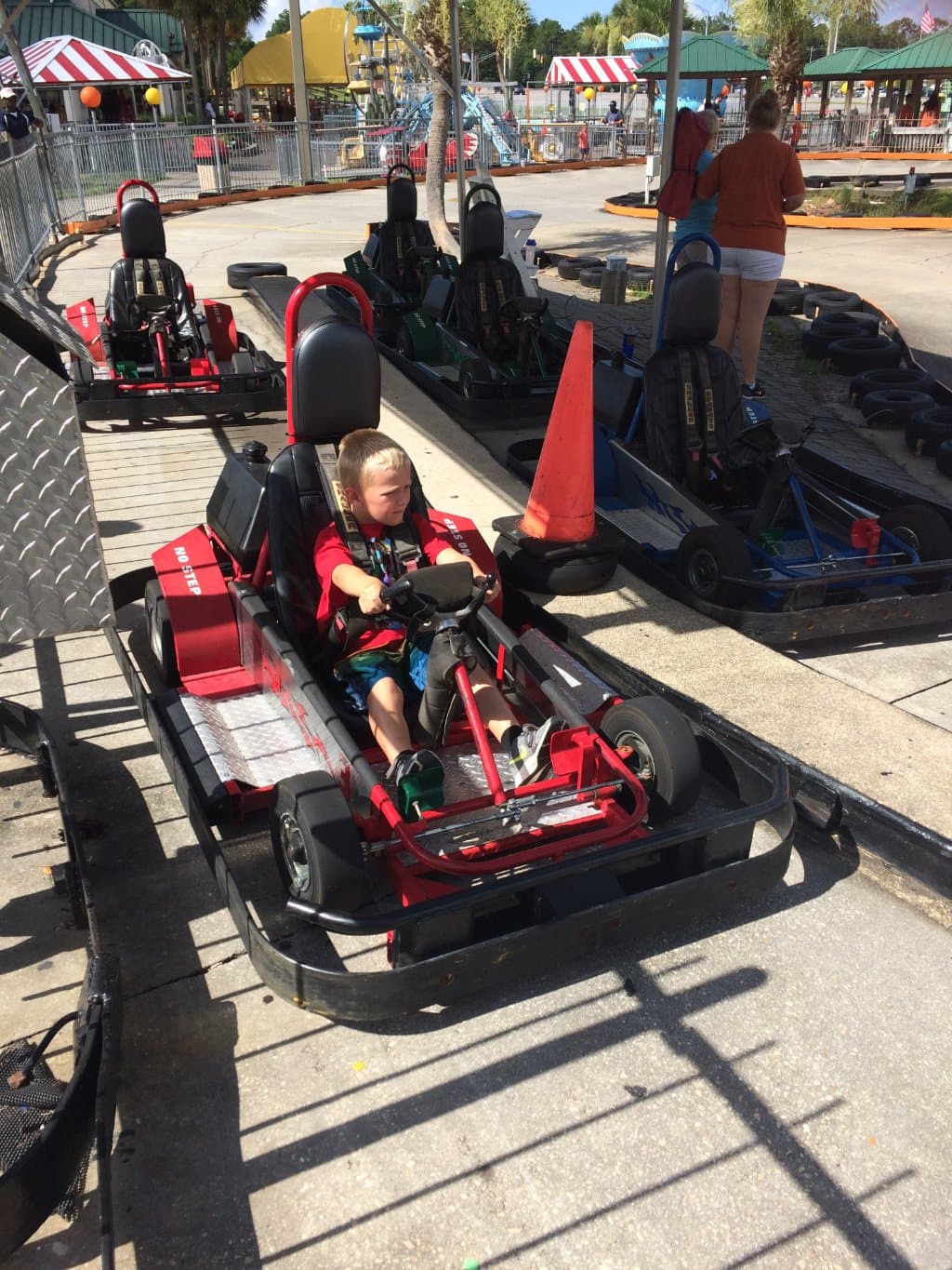 Ready to race at the Rookie track