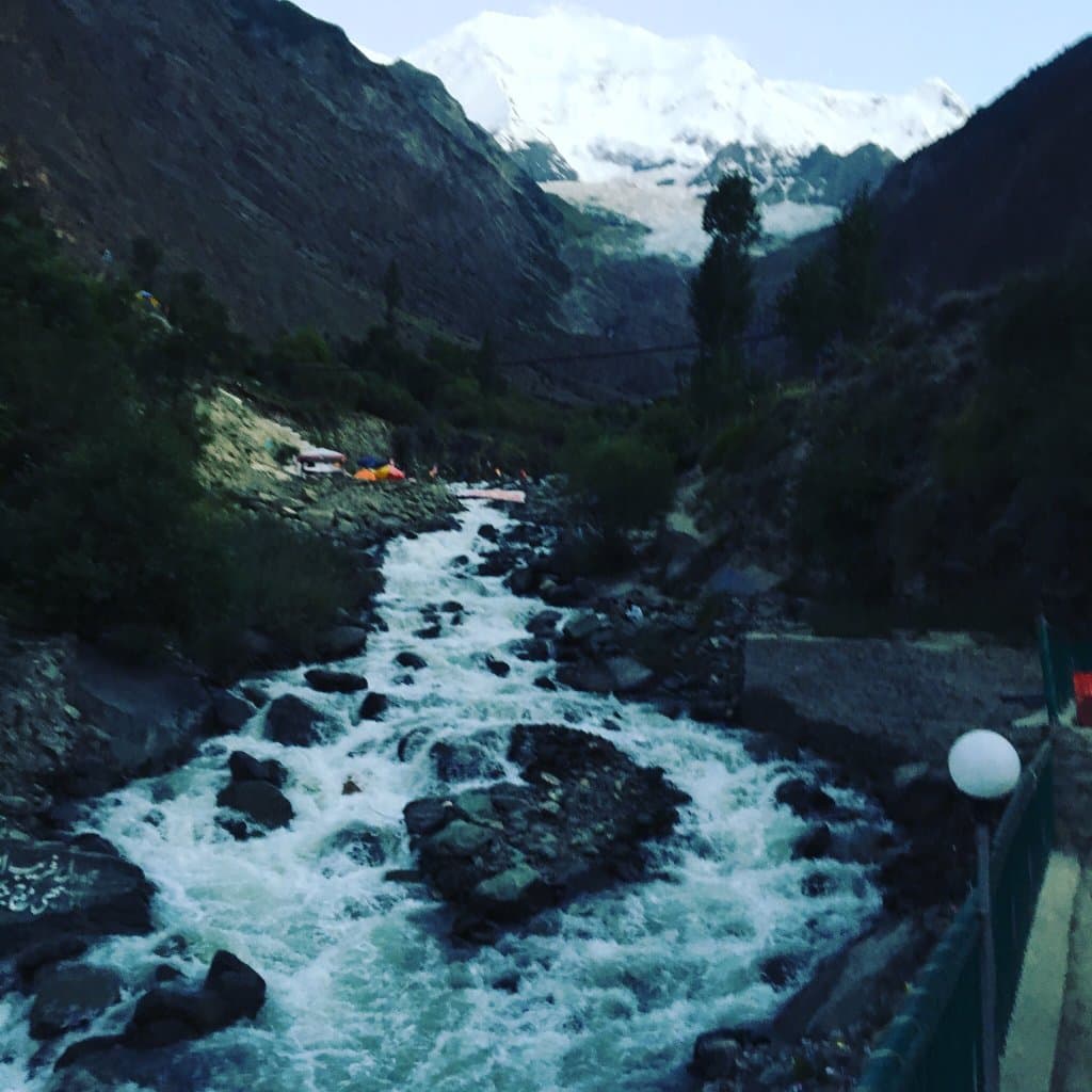 Beautiful Views and Great food right by the fast flowing water from melting ice. We visited aro