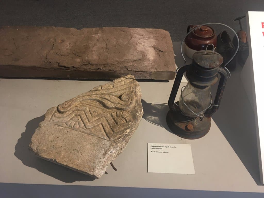 Items taken from old West End tenements when they were demolished.