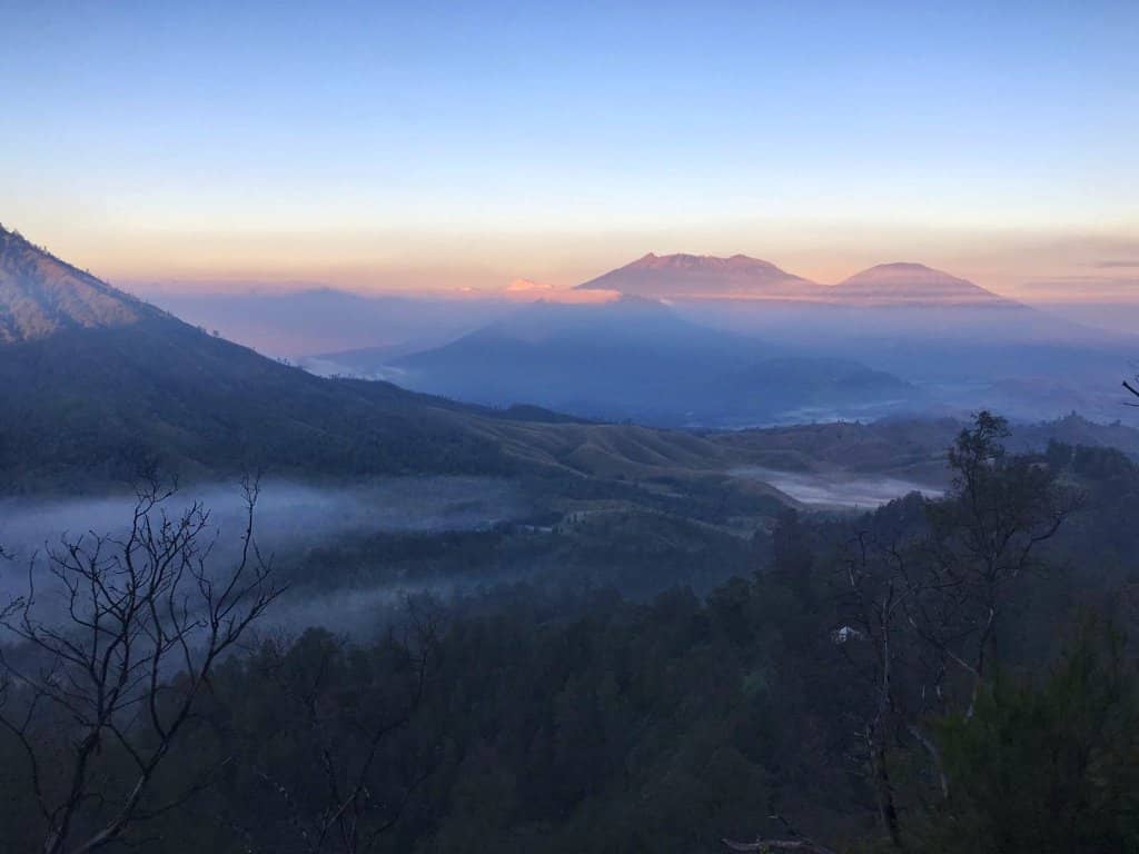 Sunrise Over the Volcano
