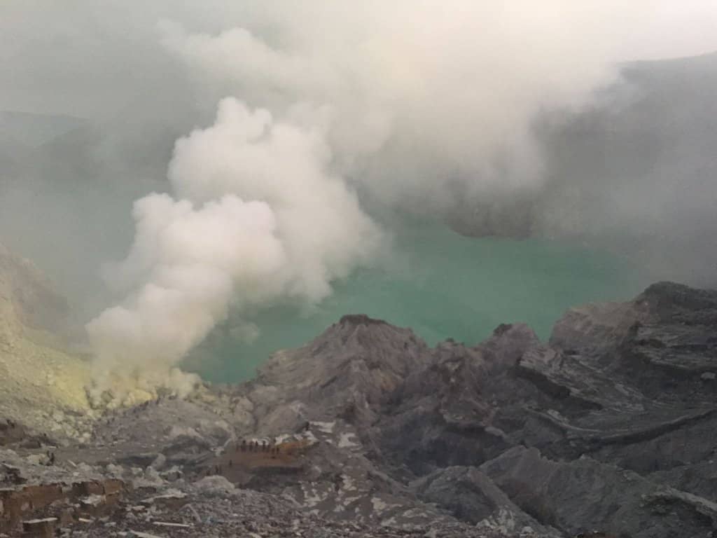 Sulfur Miners' Daily Grind