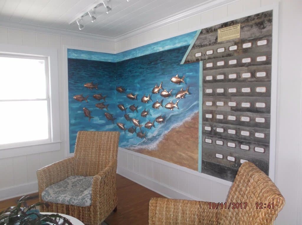 Inside the Stanback Coastal Education Center...