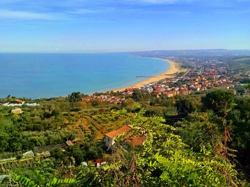 View from the walkway at Vasto. October 2017