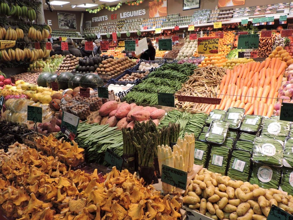Superb fruit and vegetable stall