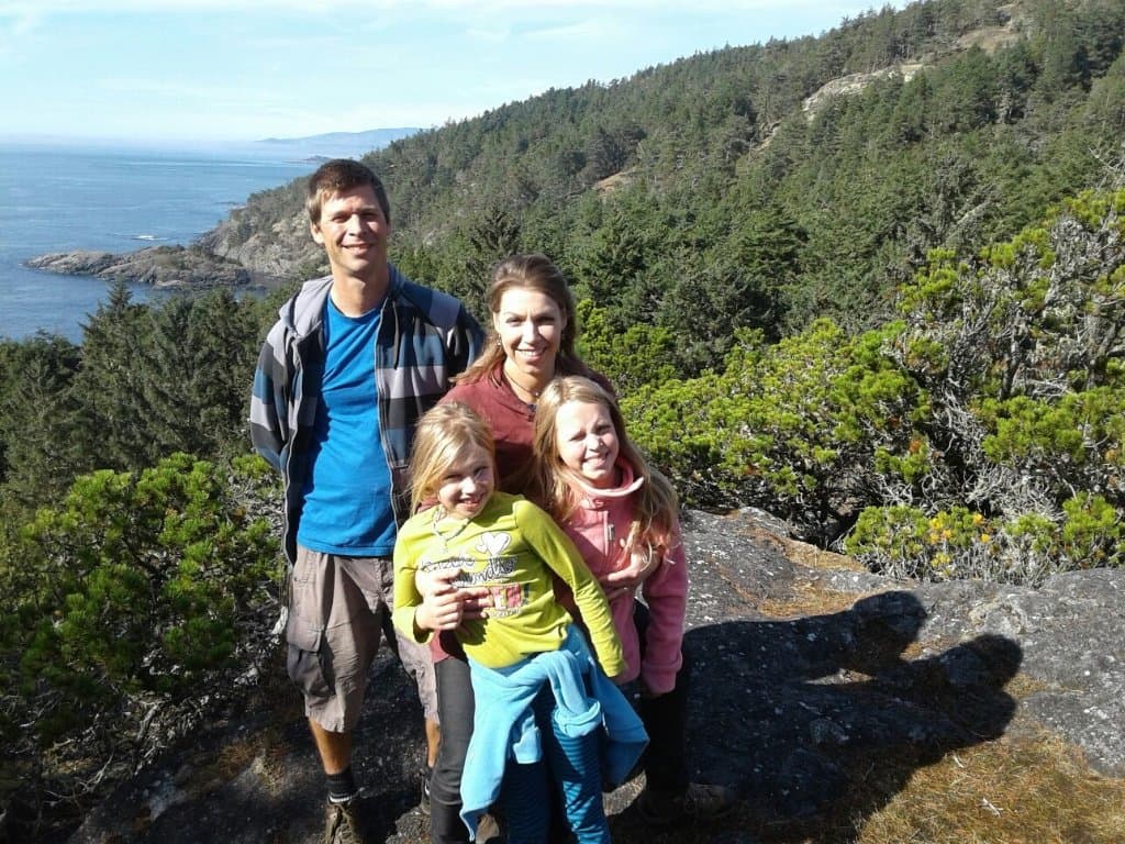 Family hike in East Sooke Park.