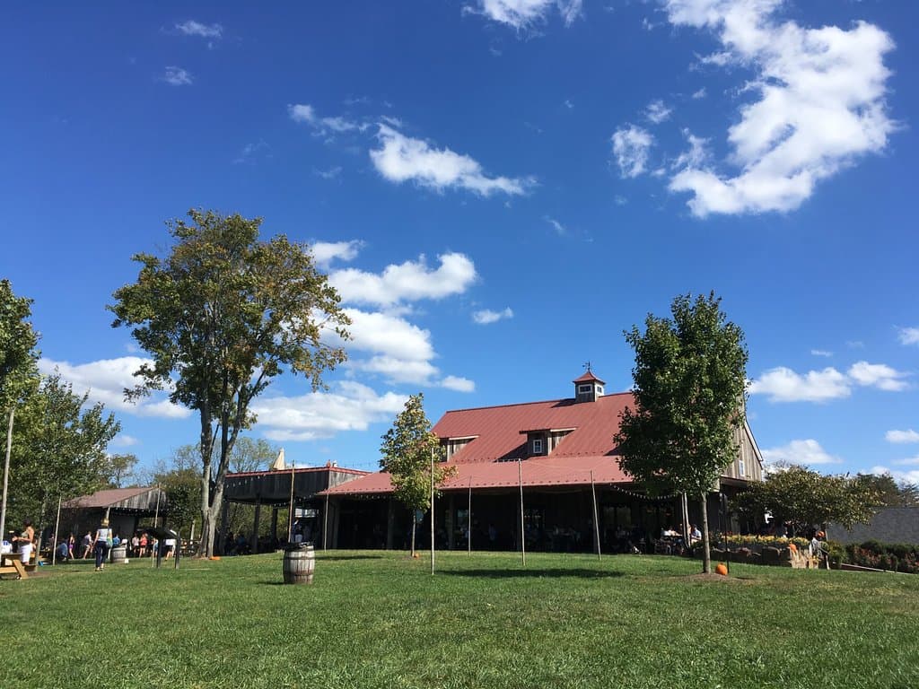 The winery from outside, not really big enough for the number of people