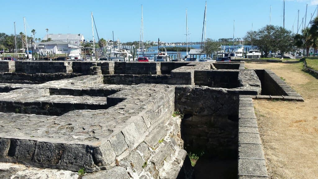 Looking out to the water at where the Civil War war gunboats could have been sitting in the harb