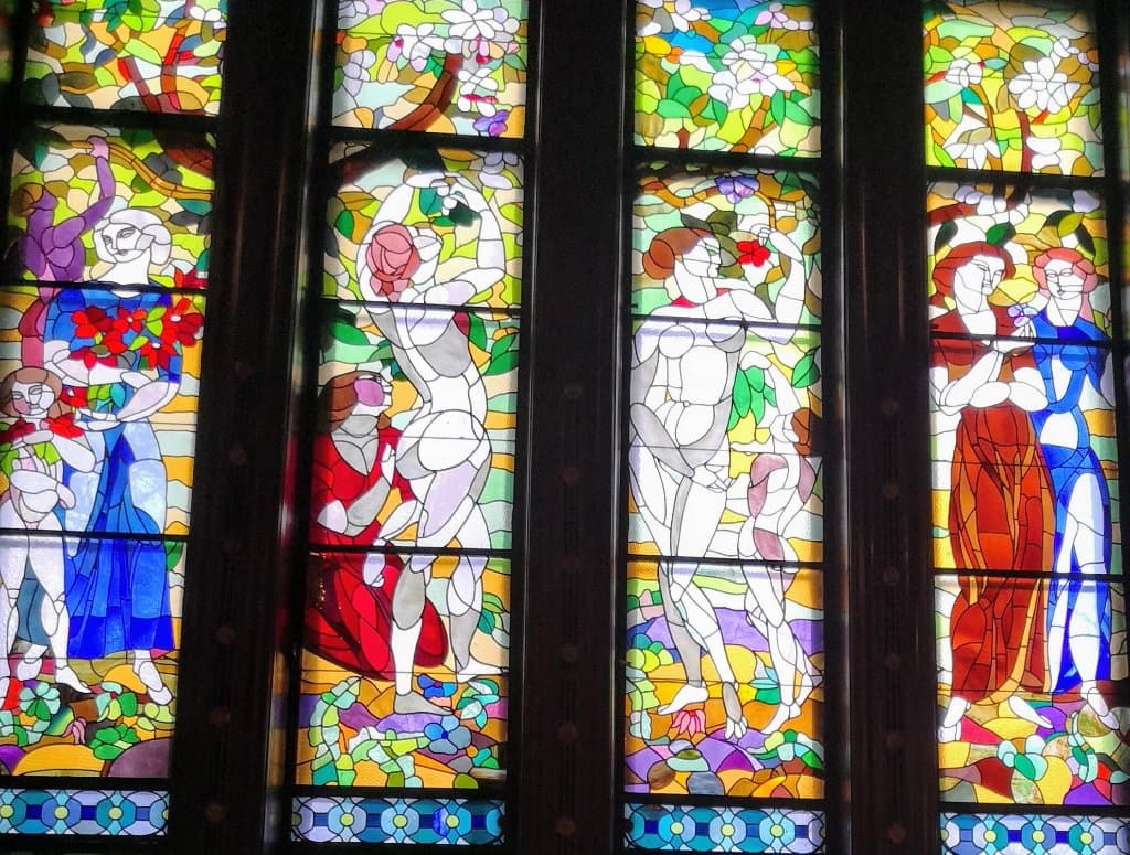 Painted glass window