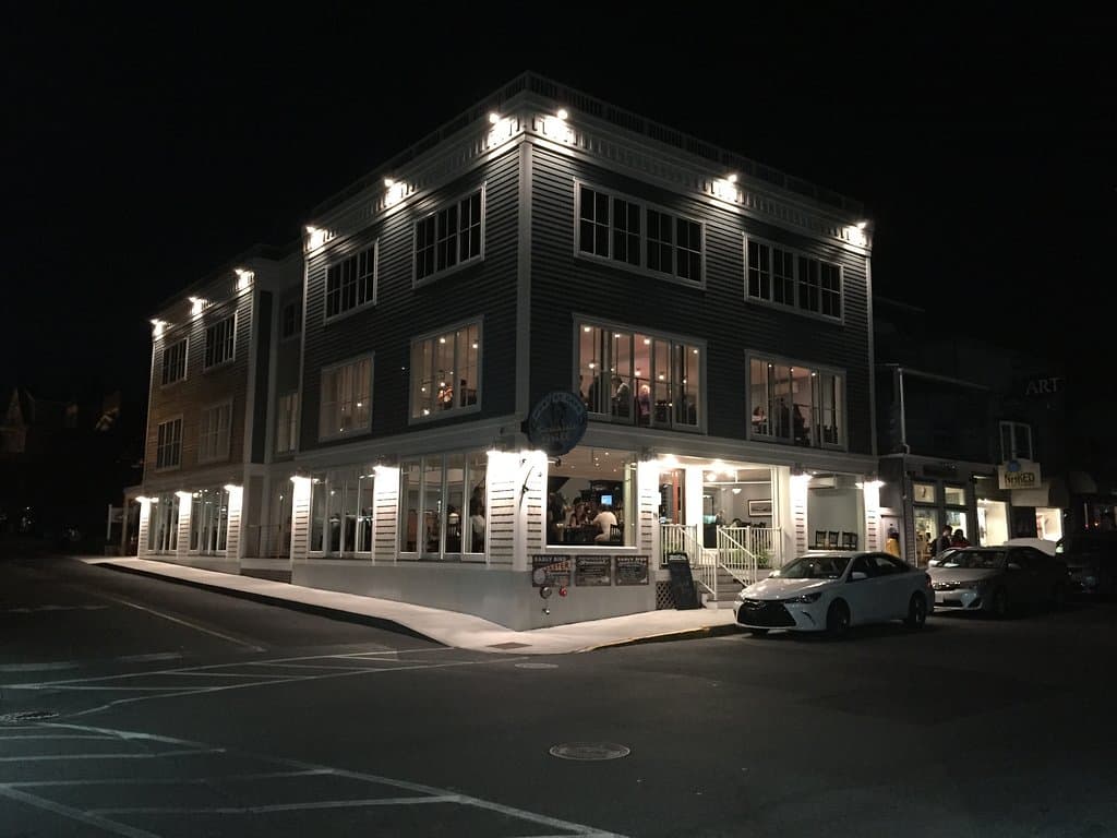 Outside view in the evening