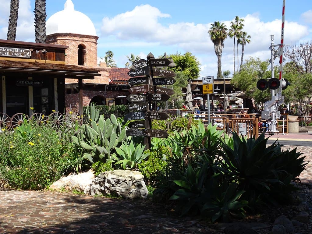 Los Rios District is right across the tracks from the train station