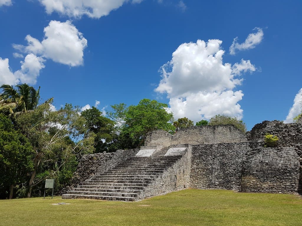 One of the ruins of Kohunlich.