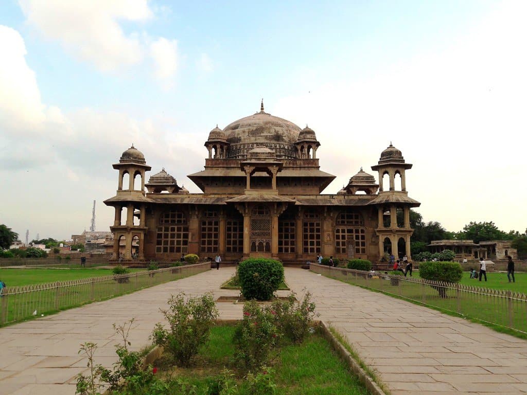 Front view of the tomb