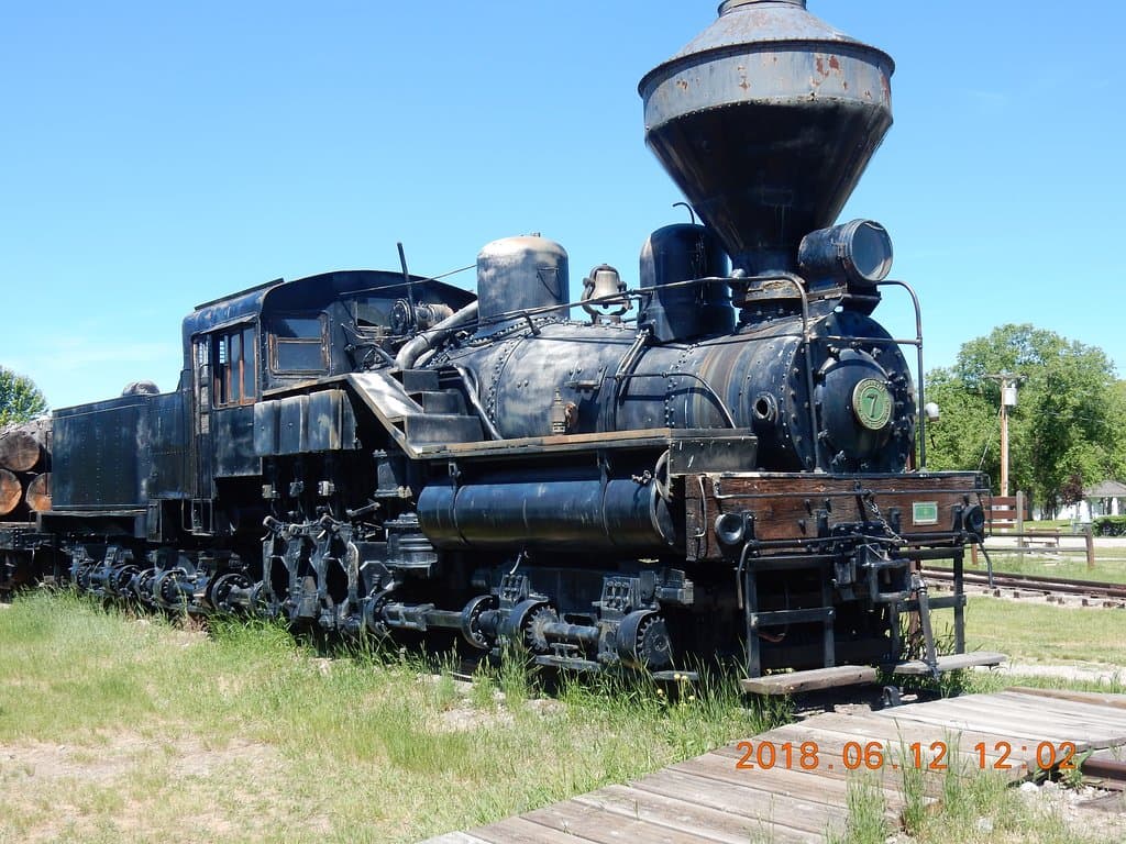 Shay style steam locomotive