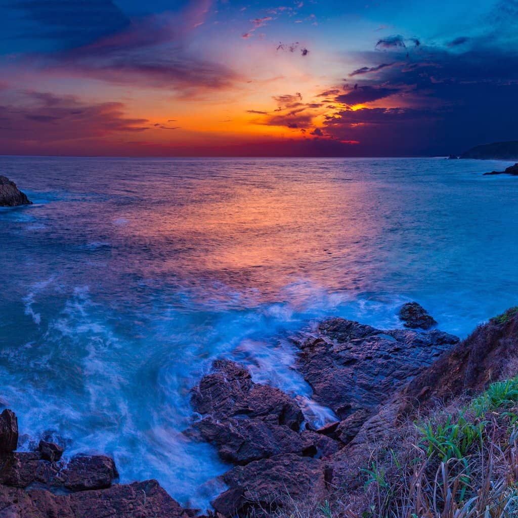 Sunset Over the Pacific