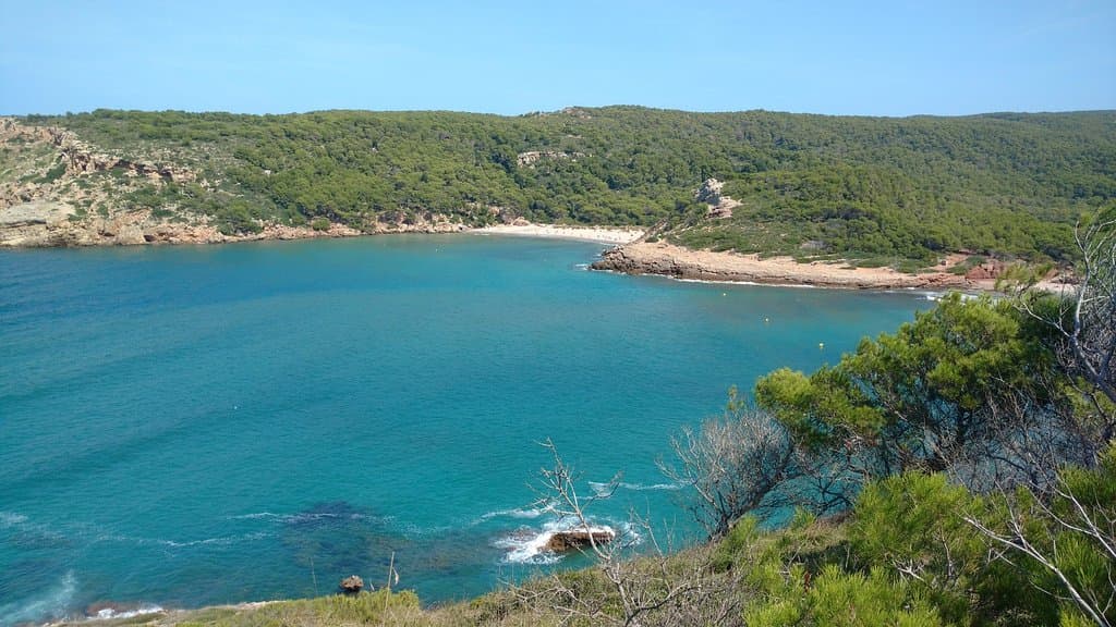 Smaller of the 2 beaches and more tricky to get to