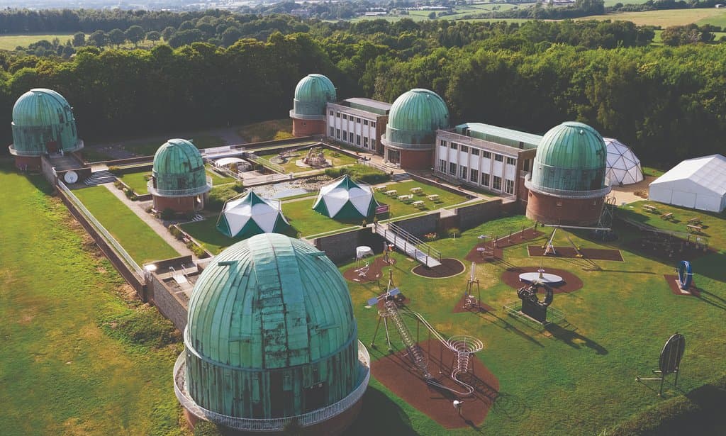 Drone image of the site