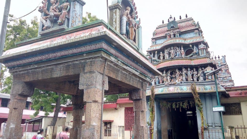 Front entrance and Gopuram
