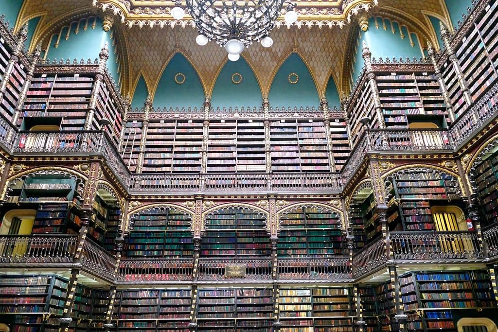 Interior of the Portuguese Library