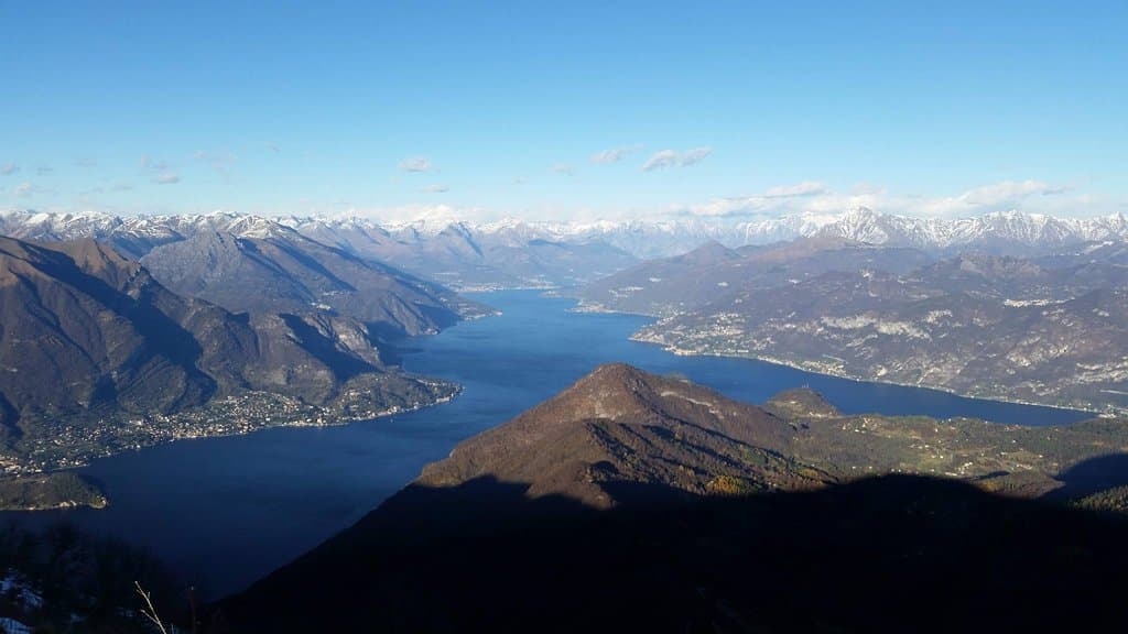 The "Y": Como Lake dividing in two branches. You can see this breathtaking from the top of the San Primo mount, above Bellagio