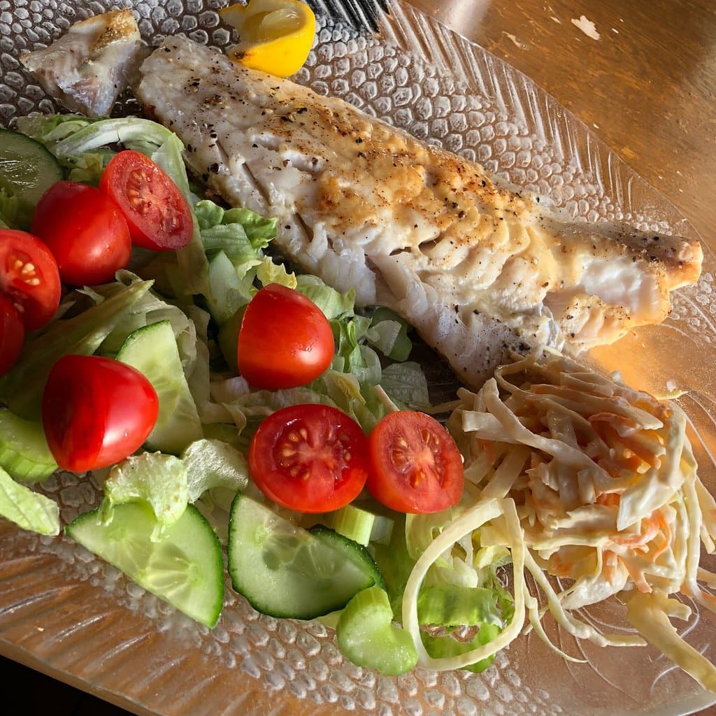 Grilled haddock,