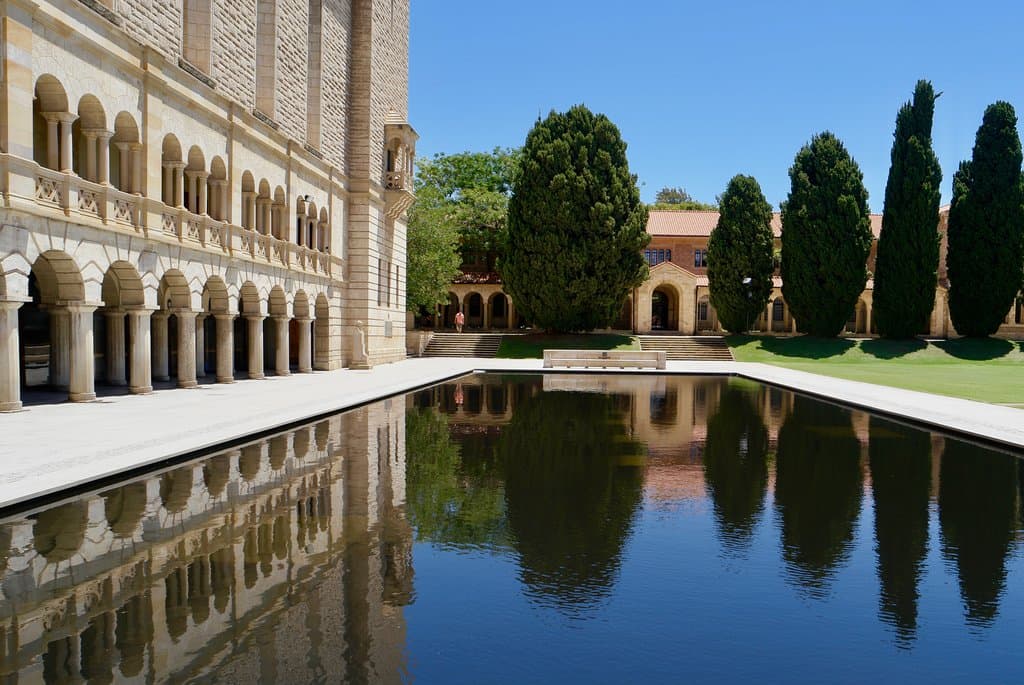 Tuscany-like Winthrop Hall on UWA campus